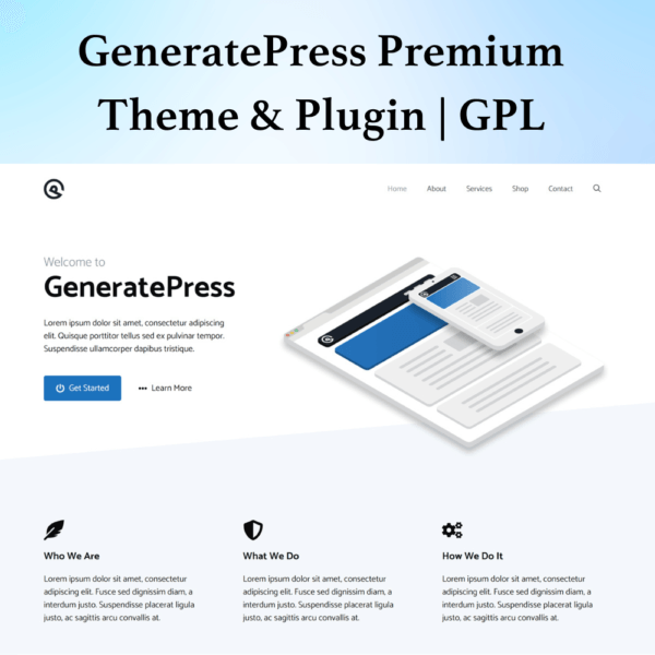 GeneratePress Premium 2.5.0 Plugin | GPL